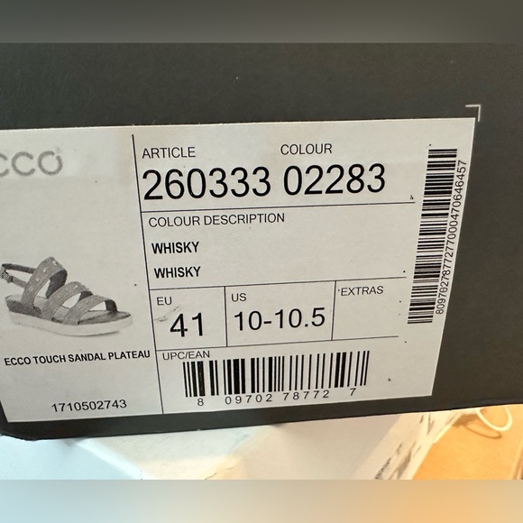NWT - ECCO Women’s Touch Sandal Plateau Wedge - Picture 8 of 8